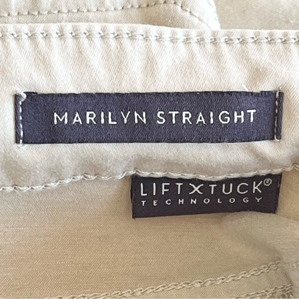 NYDJ Tan Marilyn Straight Jeans Size 18 - Picture 11 of 16